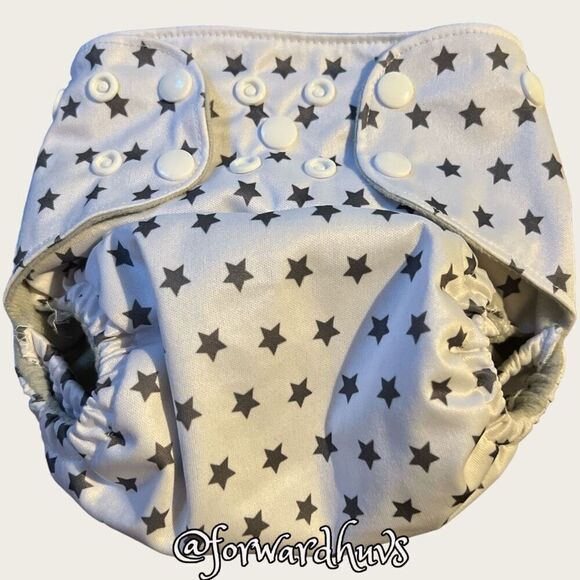 Simple Being  | Star Covered | Cloth Diaper Cover - Picture 1 of 6